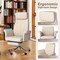Modern Deluxe Faux Leather Gaslift Adjustable Swivel High Back Office Chair with Footrest and Armrest